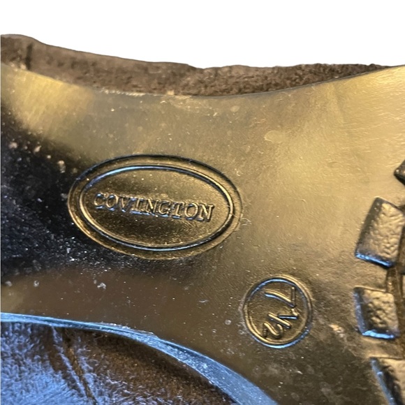 Covington Brand Scarlet black faux suede Slouch boots. Size 7.5 - Picture 8 of 10